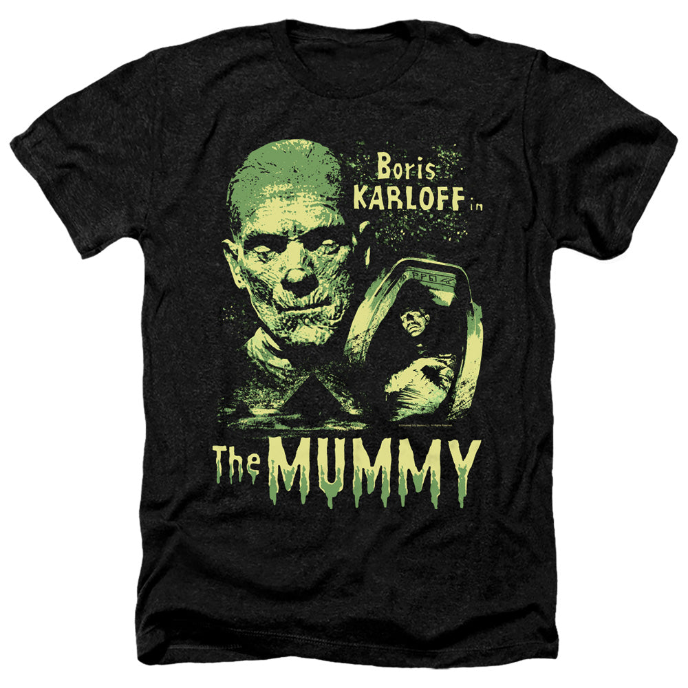 The Mummy Boris Karloff Regular Fit Black Short Sleeve Shirt