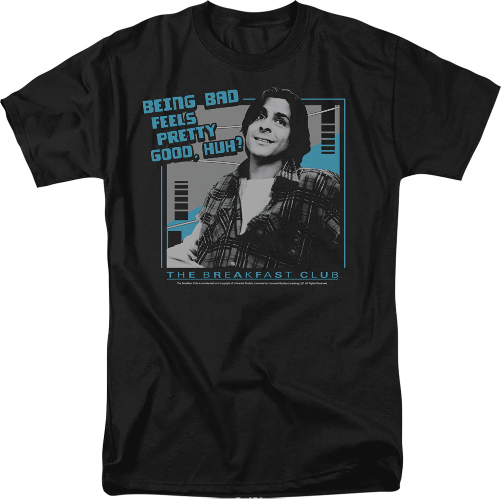 The Breakfast Club Bender Bad Adult Regular Fit Black Short Sleeve - Hidden Gems Novelty