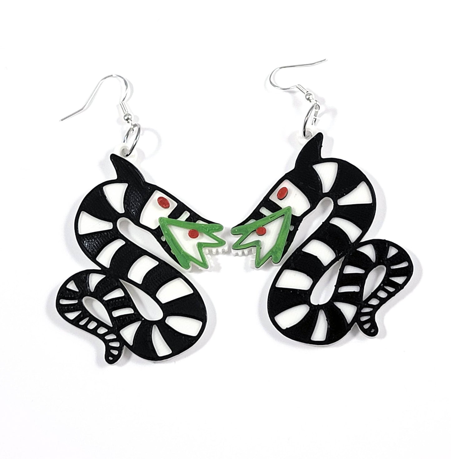 Sandworm Statement Earrings 3D Printed - Hidden Gems Novelty