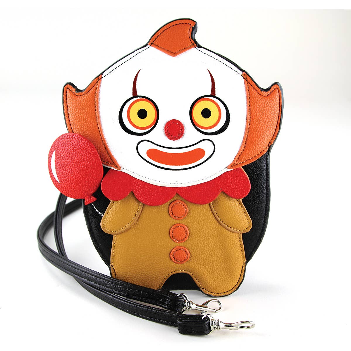 Cute Scary It the Clown Crossbody Bag in Vinyl. Halloween Crossbody