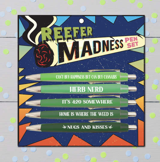 Reefer Madness Pen Set - Hidden Gems Novelty