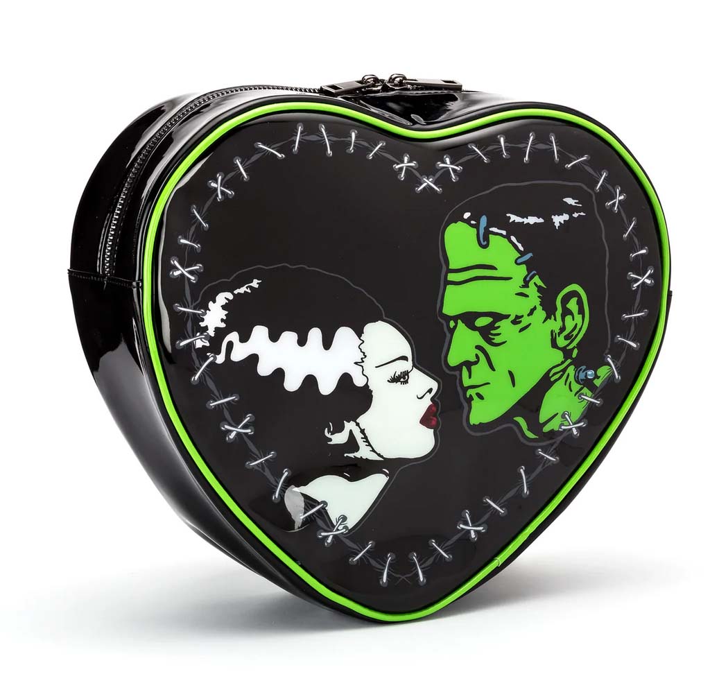 bride mini backpack Bride & Frankenstein Heart Backpack Purse – Hidden Gems Novelty