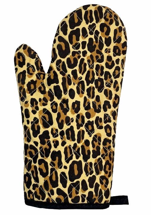 LEOPARD OVEN MITT
