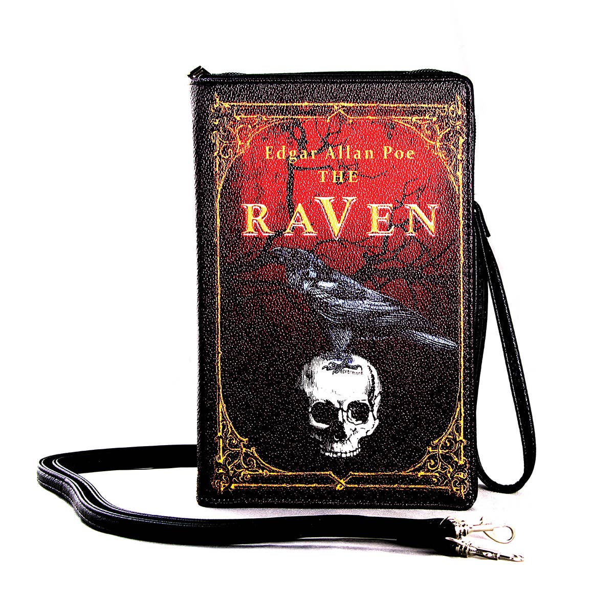 Black Vinyl Beauty and the Beast Book Handbag Novelty Clutch Purse  Crossbody Bag