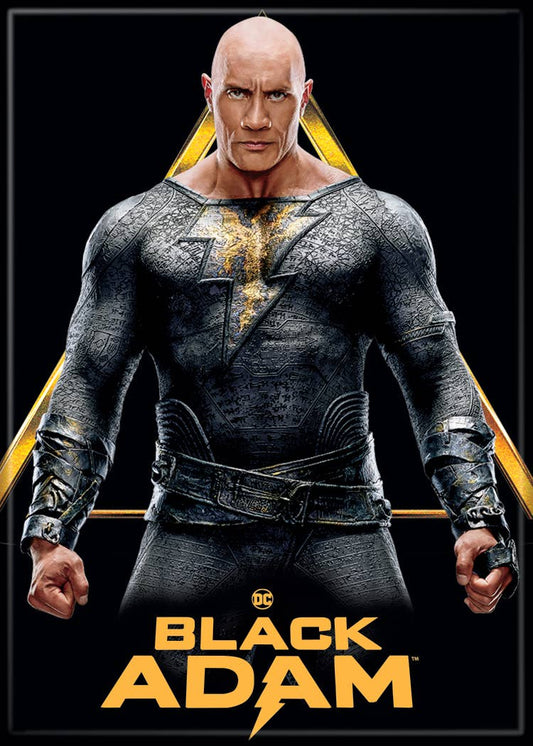 Black Adam Standing with Logo Magnet