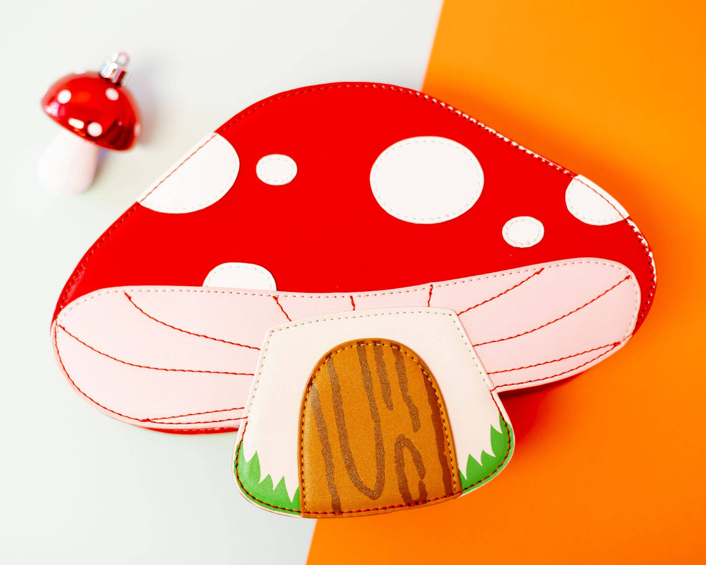 Mushroom House Handbag Purse