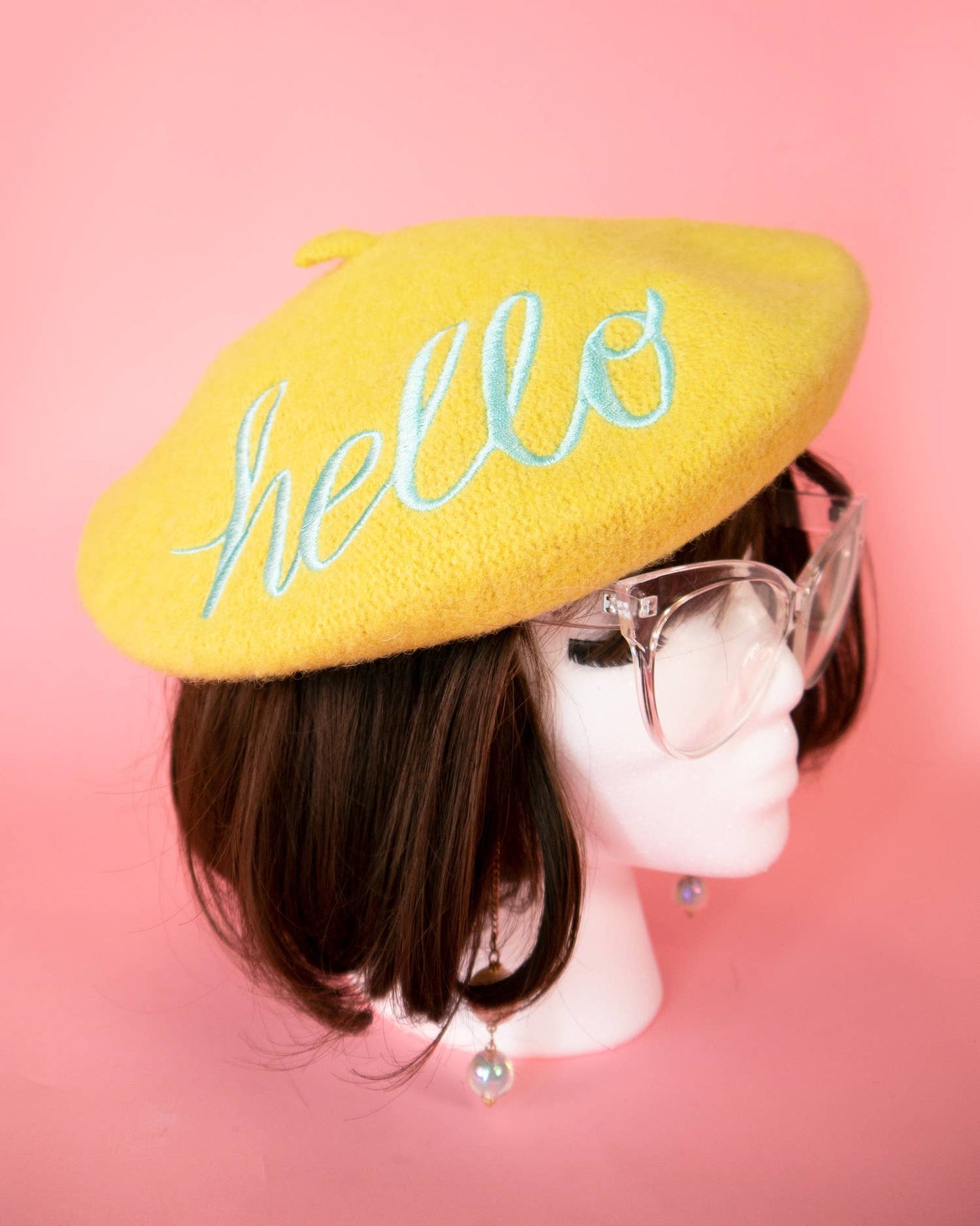 Hello Yellow Bella Beret - supermanstuff.com