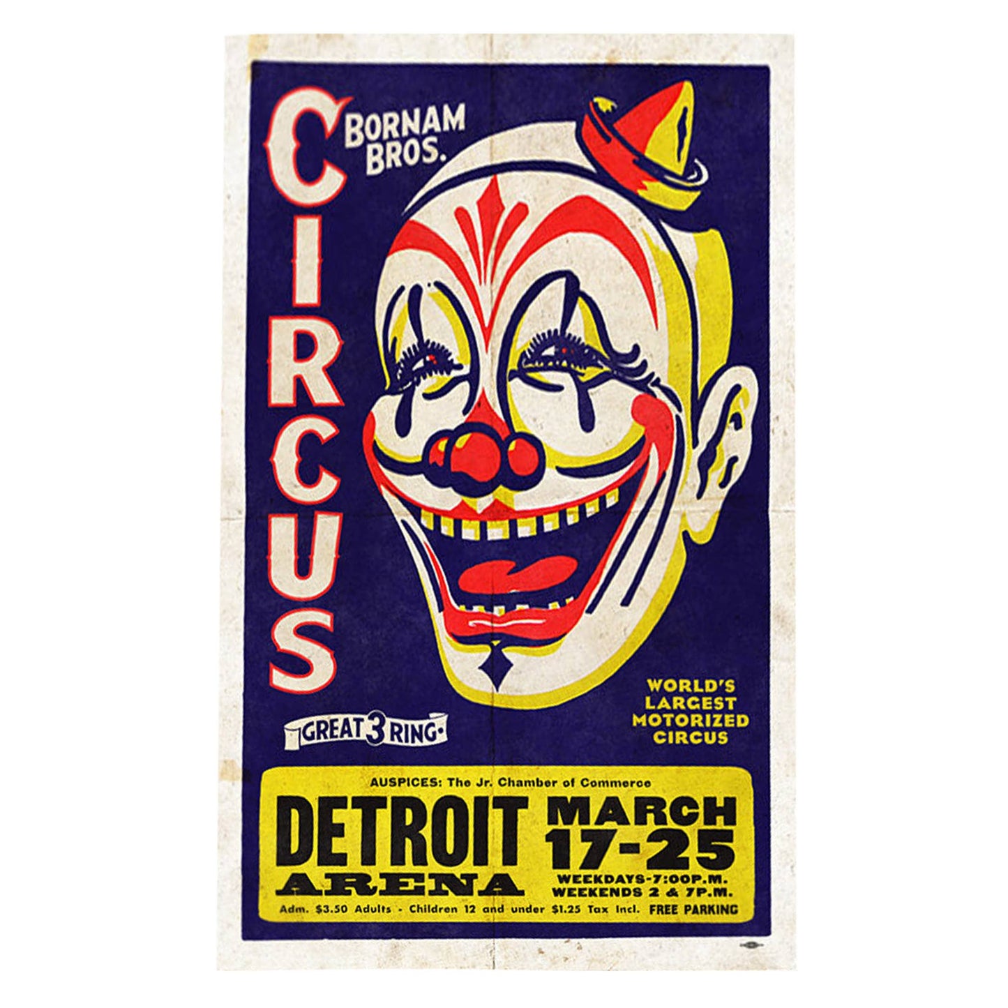 Bornam Bros Circus Poster