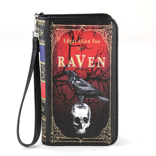 The Raven Wallet Wristlet In Vinyl. Halloween Wallet