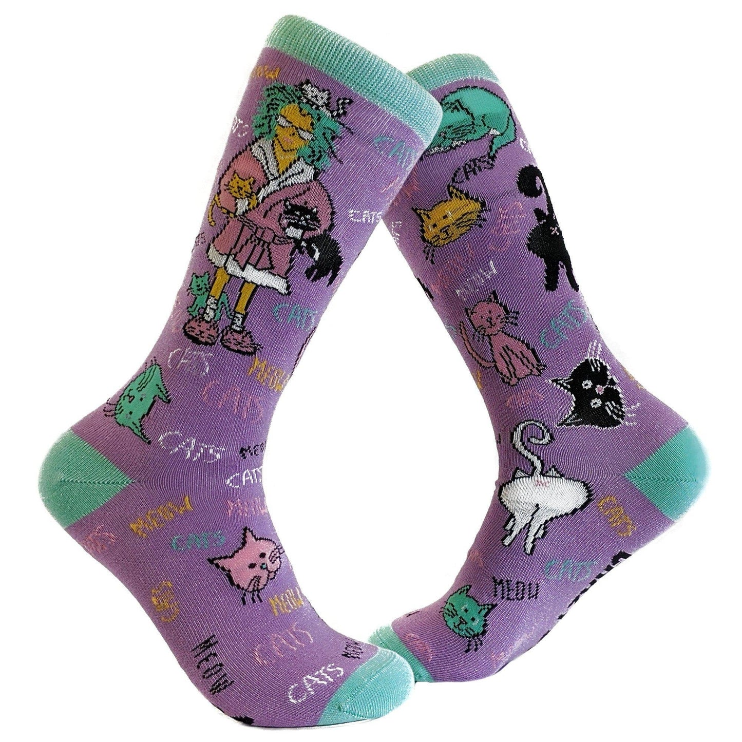Womens Crazy Cat Lady Socks Cute Pet Lover Gift Women Sock