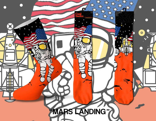 Mars Landing Socks