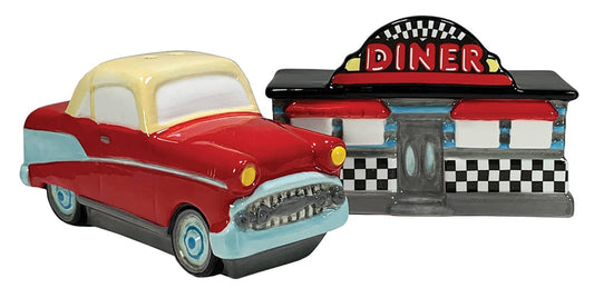 Road Trip Hot Rod & Diner Salt and Pepper Set