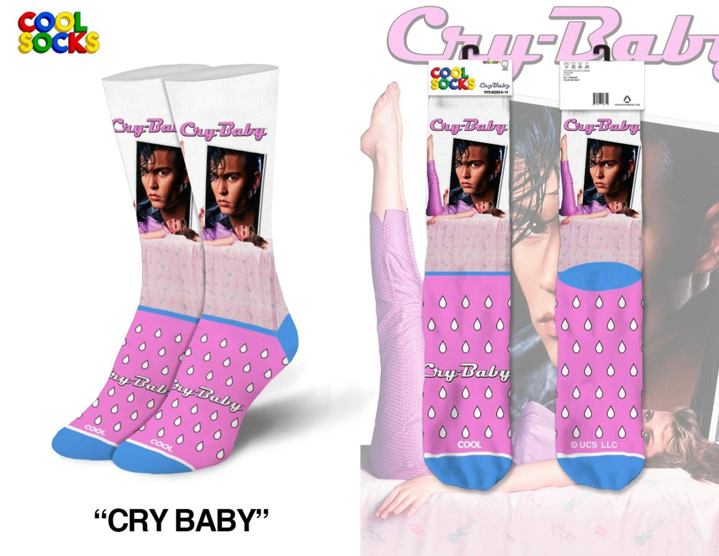 Cry Baby Johnny Depp Adult Women's Socks