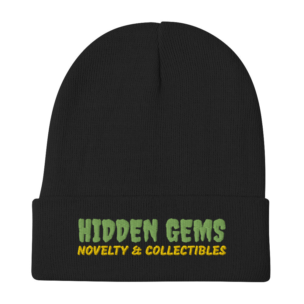 Hidden Gems Novelty Embroidered Beanie - Hidden Gems Novelty