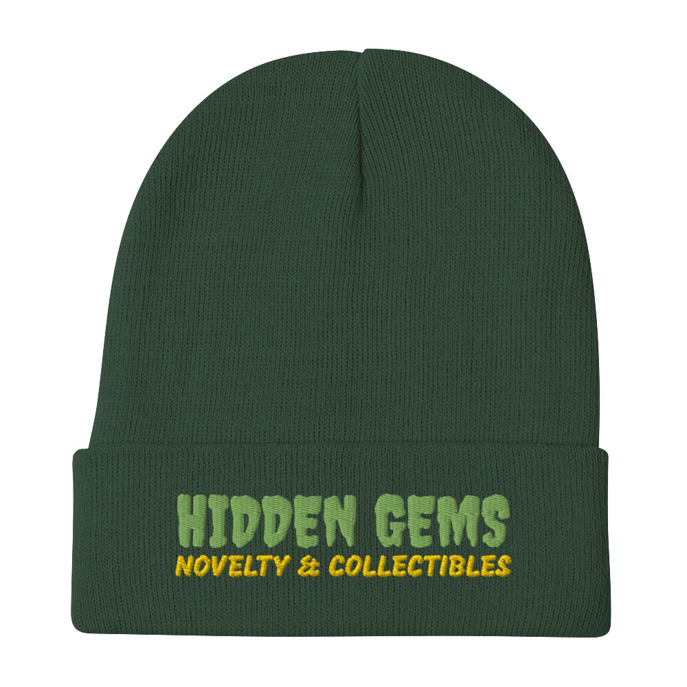 Hidden Gems Novelty Embroidered Beanie - Hidden Gems Novelty