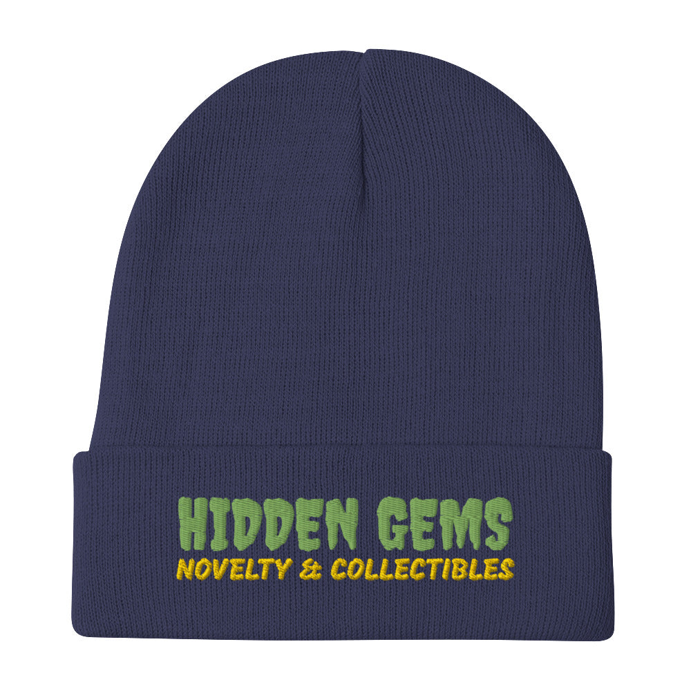 Hidden Gems Novelty Embroidered Beanie - Hidden Gems Novelty