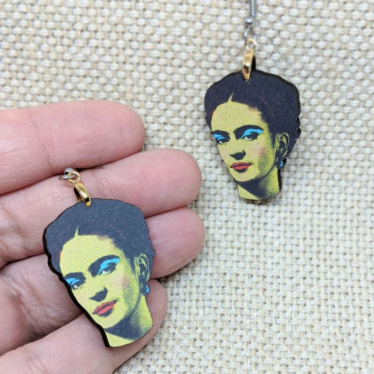 Green Frida Earrings - supermanstuff.com