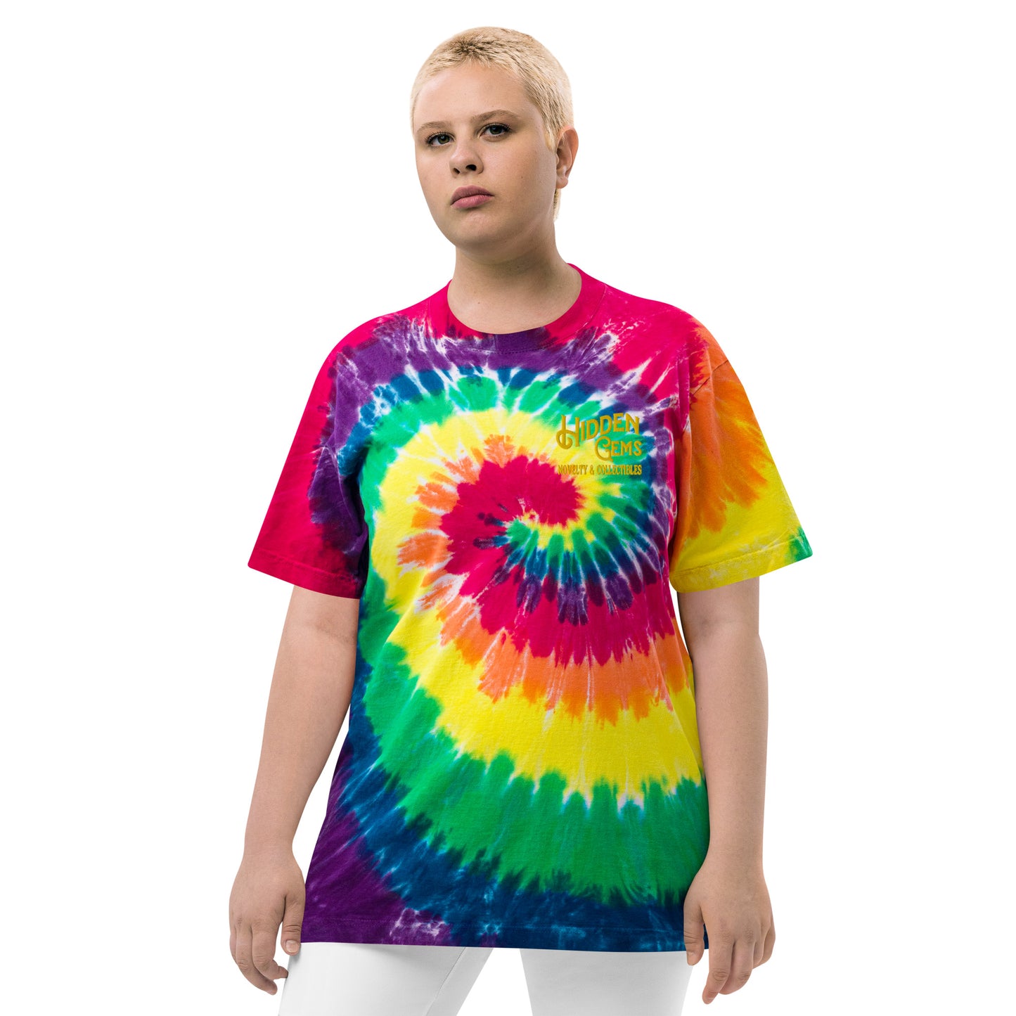 Hidden Gems Novelty & Collectibles Oversized tie-dye Adult Shirt