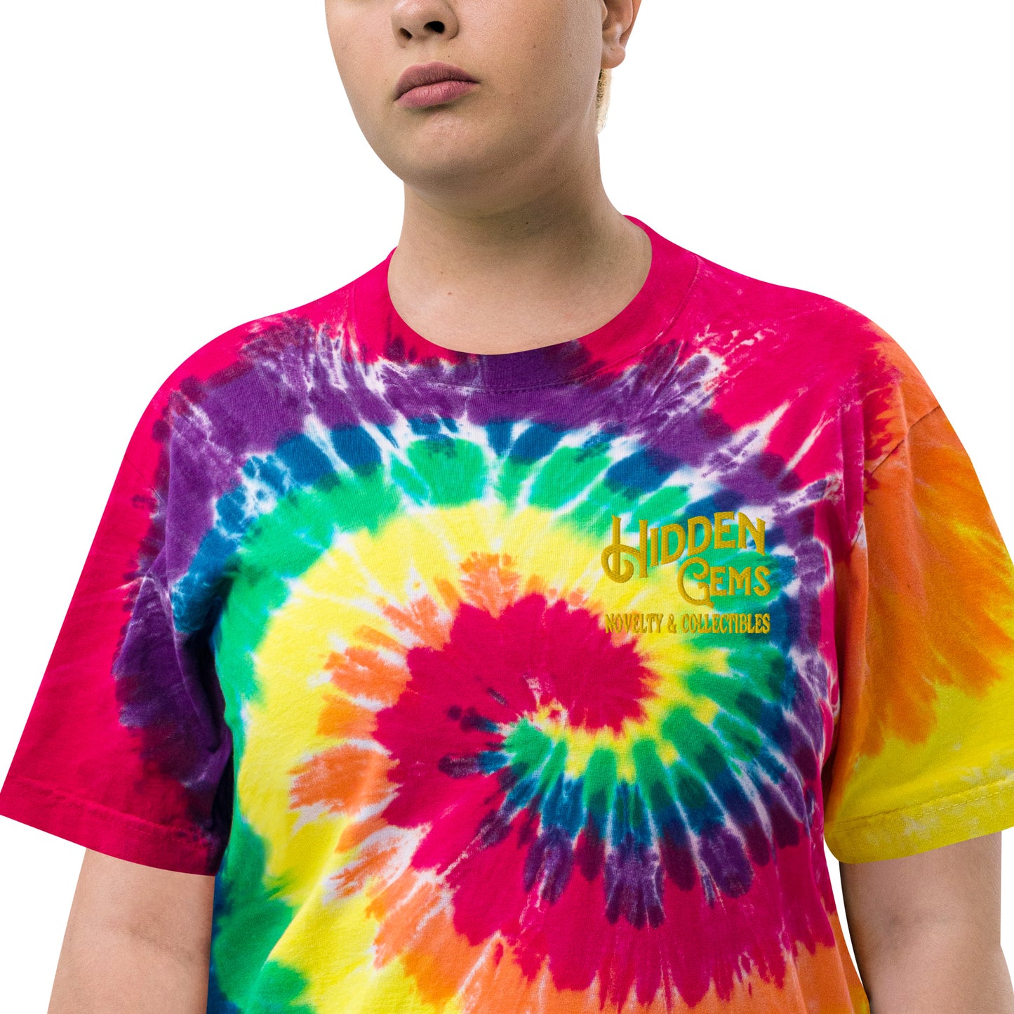 Hidden Gems Novelty & Collectibles Oversized tie-dye Adult Shirt