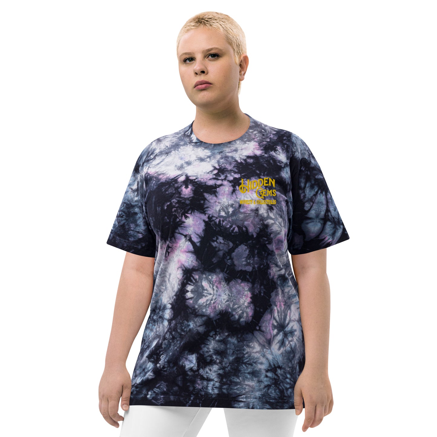 Hidden Gems Novelty & Collectibles Oversized tie-dye Adult Shirt