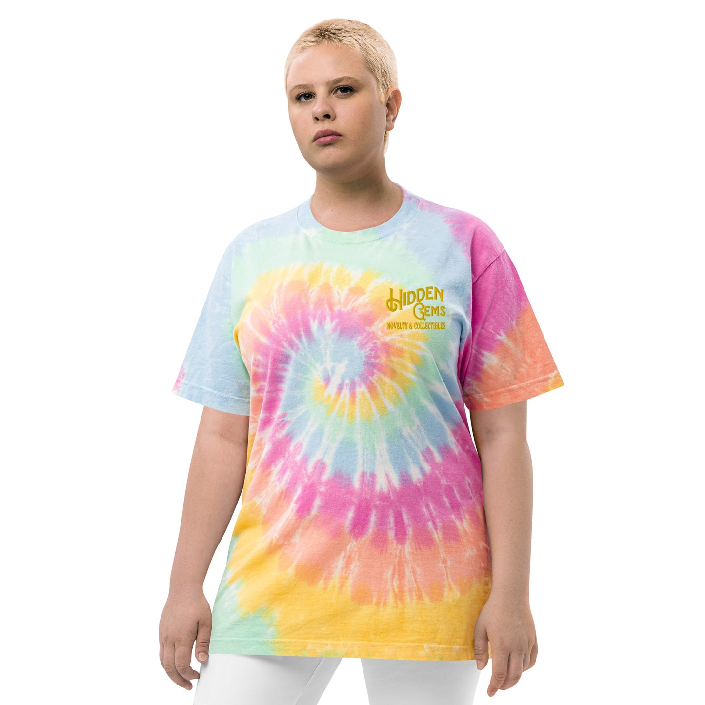 Hidden Gems Novelty & Collectibles Oversized tie-dye Adult Shirt