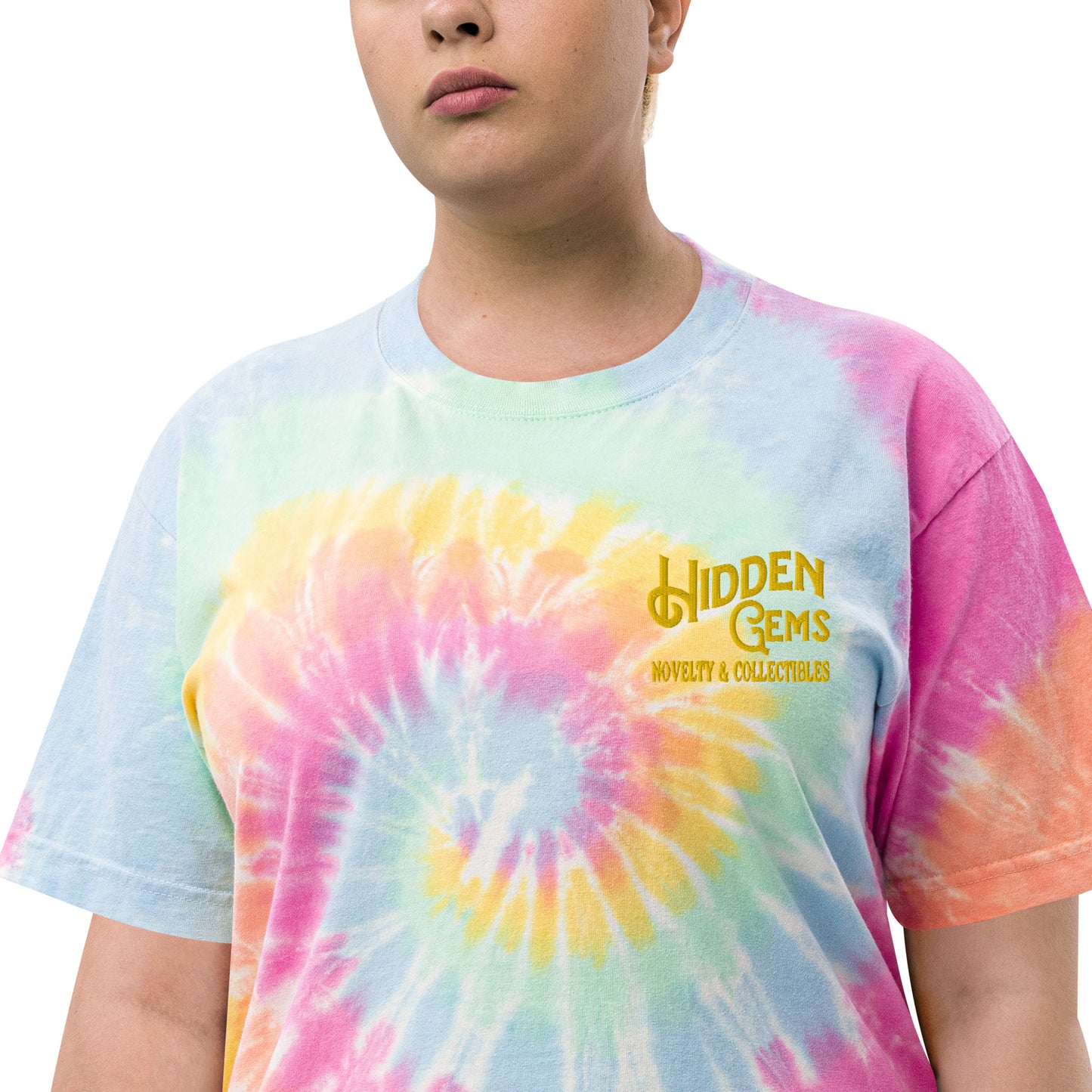 Hidden Gems Novelty & Collectibles Oversized tie-dye Adult Shirt