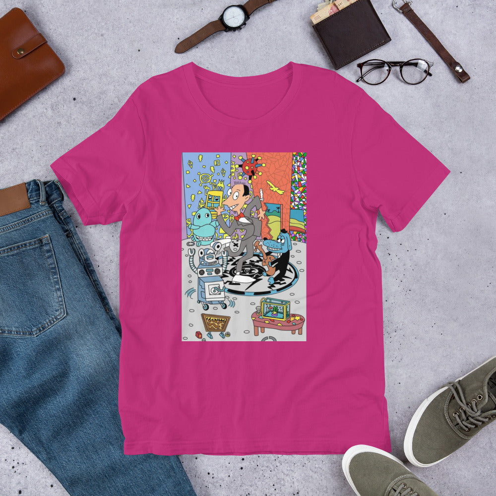 Pee Wee's Playhouse Adult Regular Fit Short Sleeve Shirt - Hidden Gems Novelty