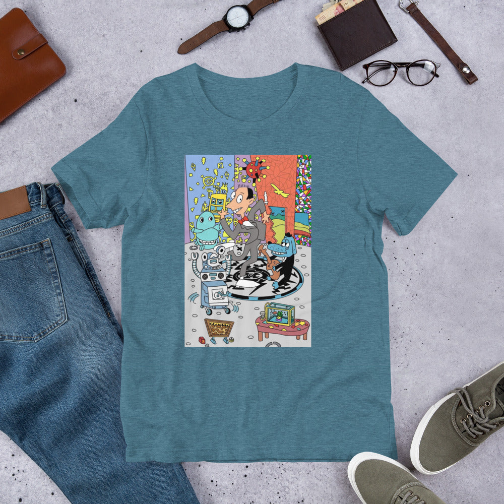 Pee Wee's Playhouse Adult Regular Fit Short Sleeve Shirt - Hidden Gems Novelty
