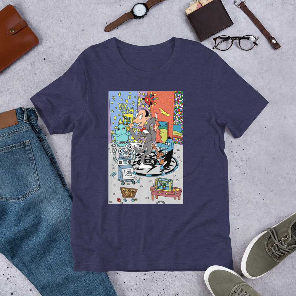 Pee Wee's Playhouse Adult Regular Fit Short Sleeve Shirt - Hidden Gems Novelty