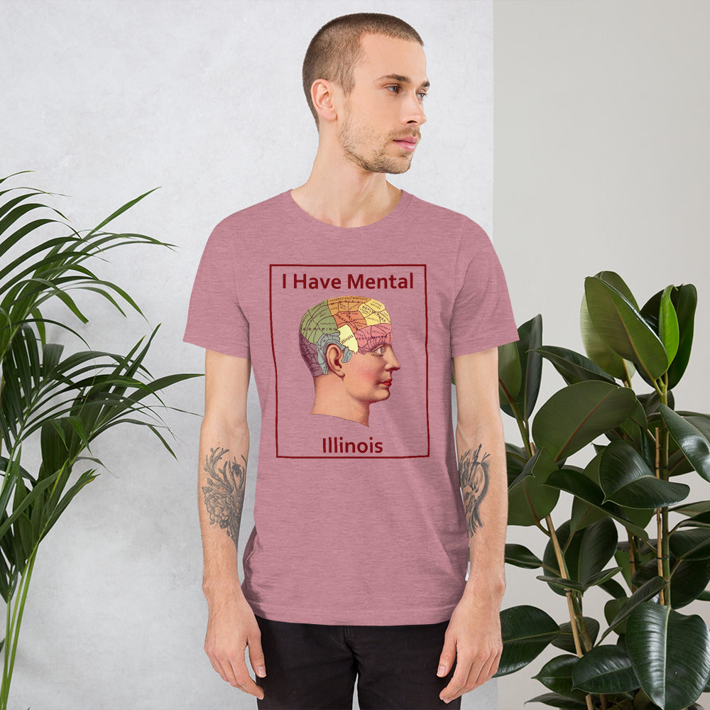I Have Mental Illinois Phrenology Head Unisex Adult Shirt