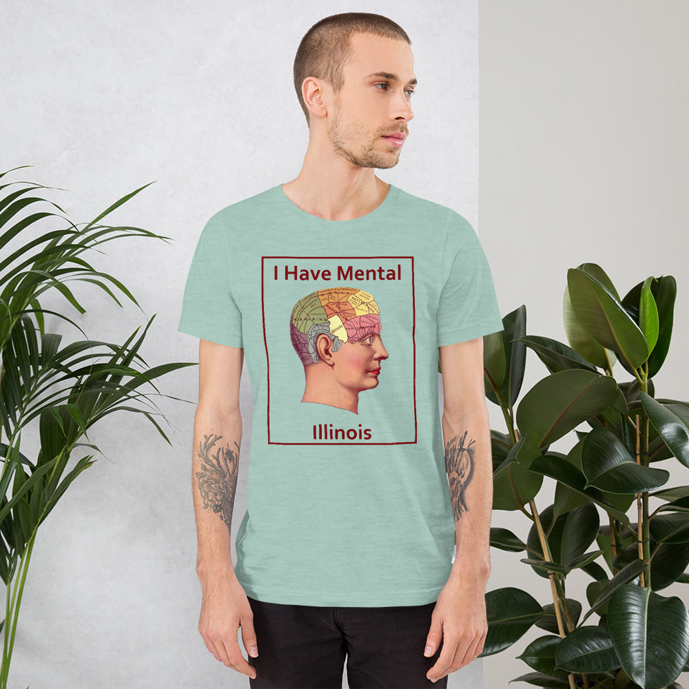 I Have Mental Illinois Phrenology Head Unisex Adult Shirt
