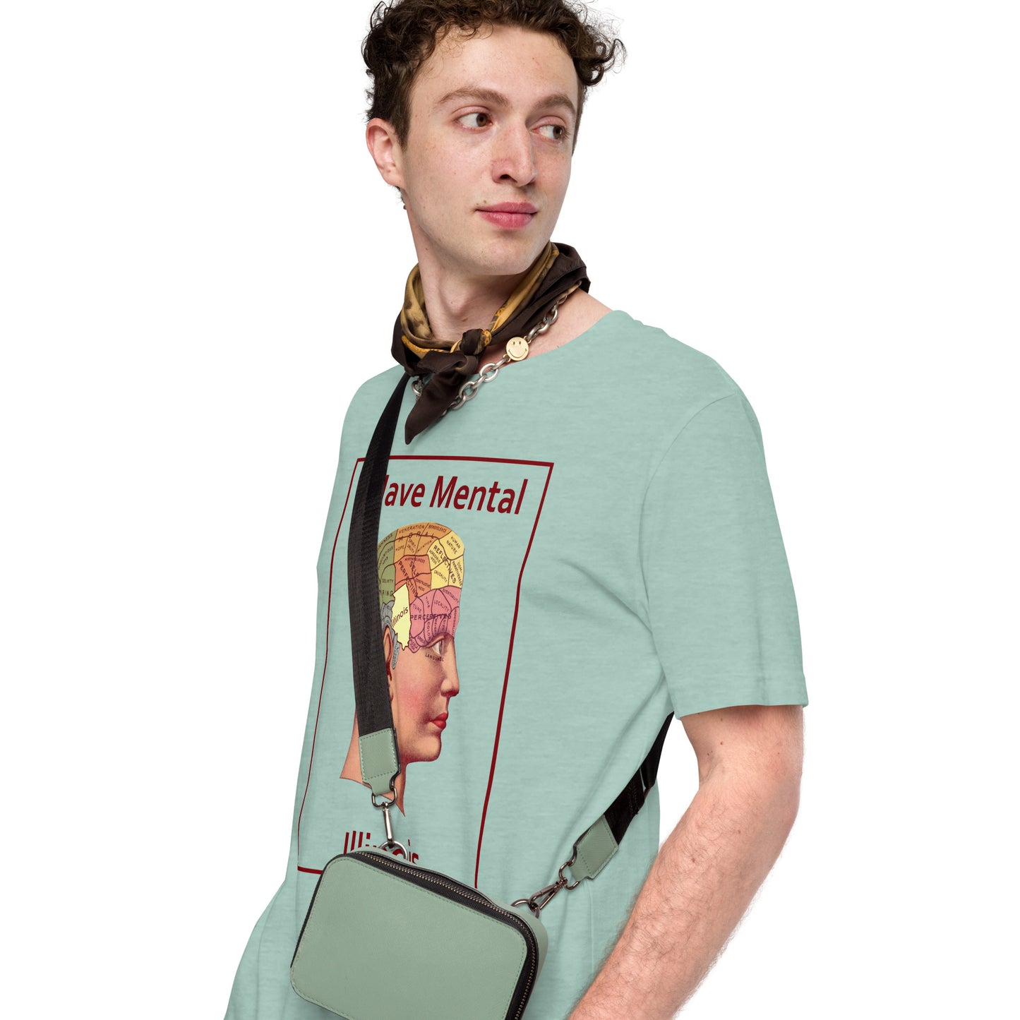 I Have Mental Illinois Phrenology Head Unisex Adult Shirt