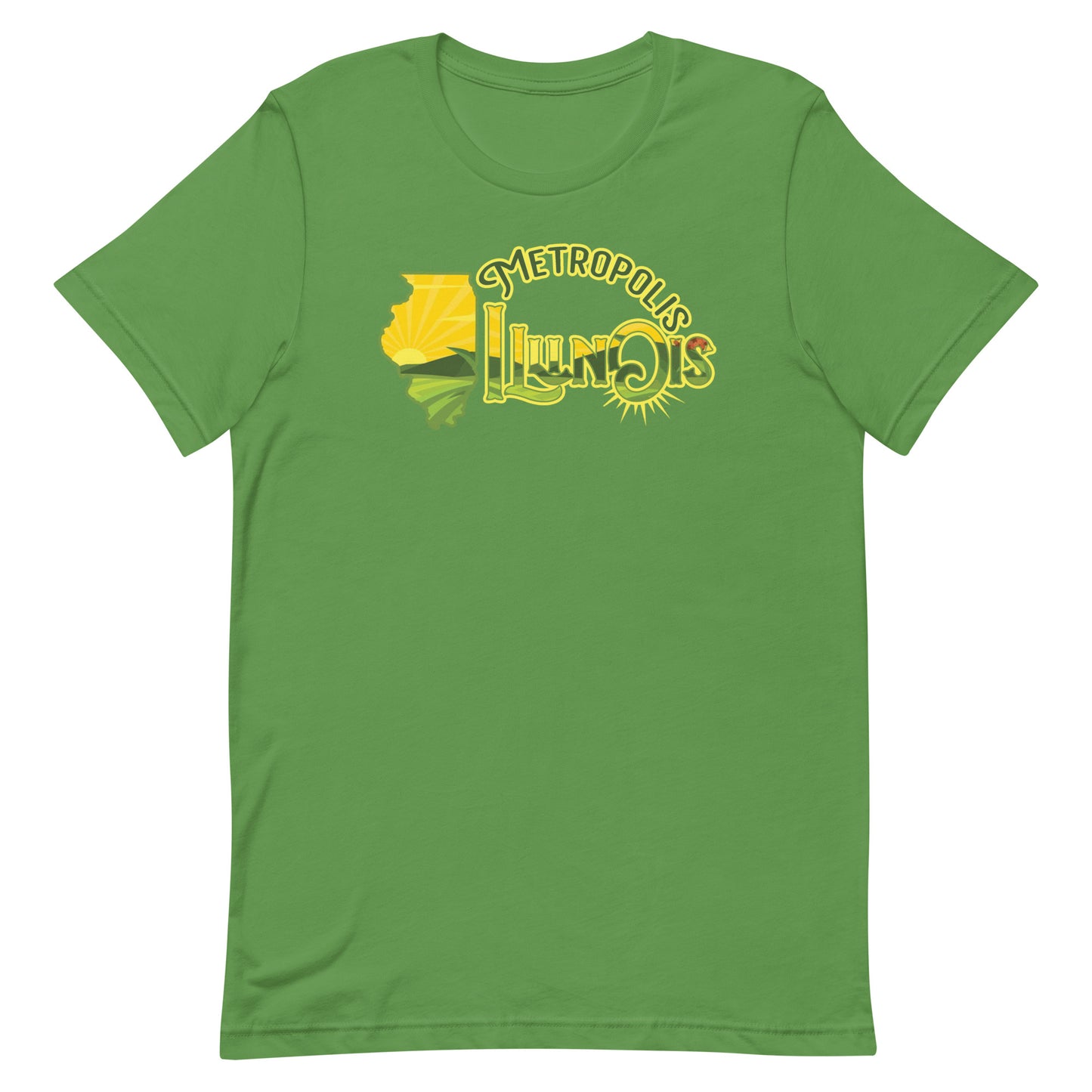 Metropolis Illinois Fields Unisex Adult Short Sleeve Shirt