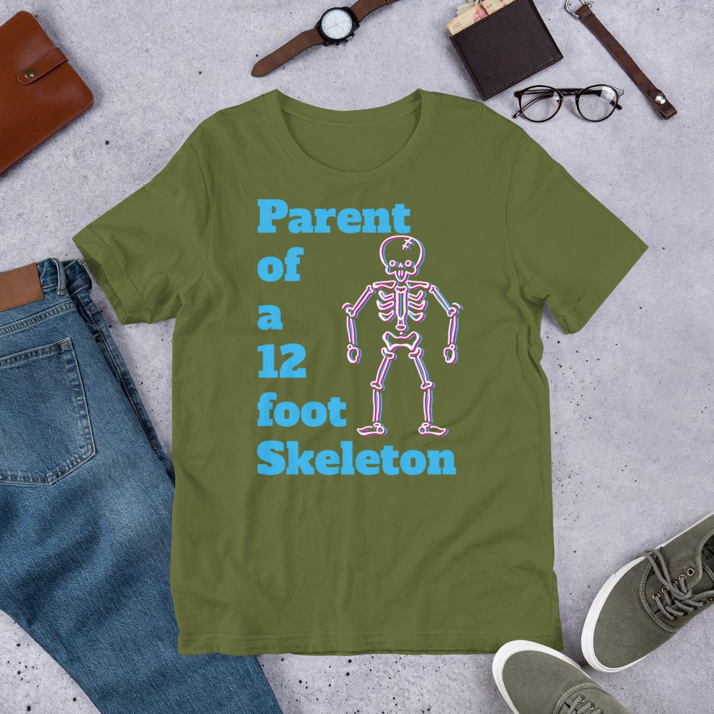 Parent of a 12 Foot Skeleton Adult Regular Fit Shirt
