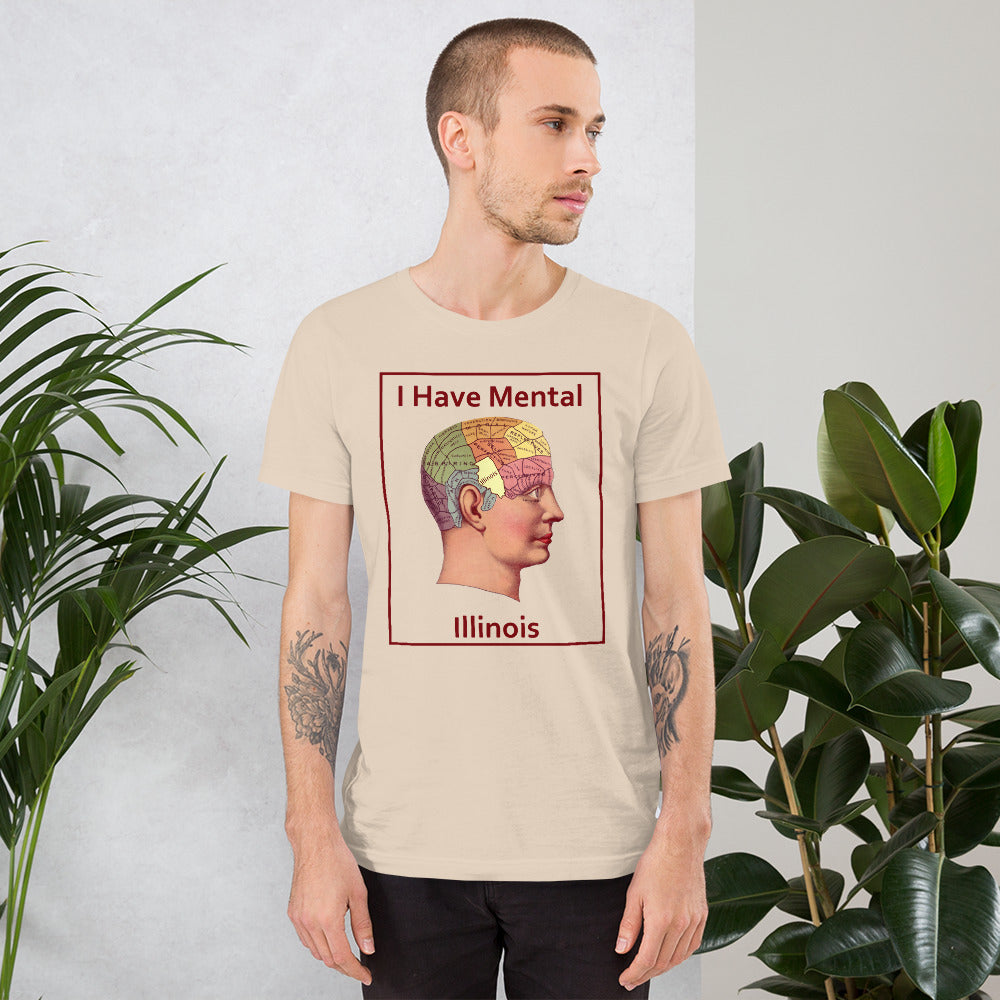 I Have Mental Illinois Phrenology Head Unisex Adult Shirt
