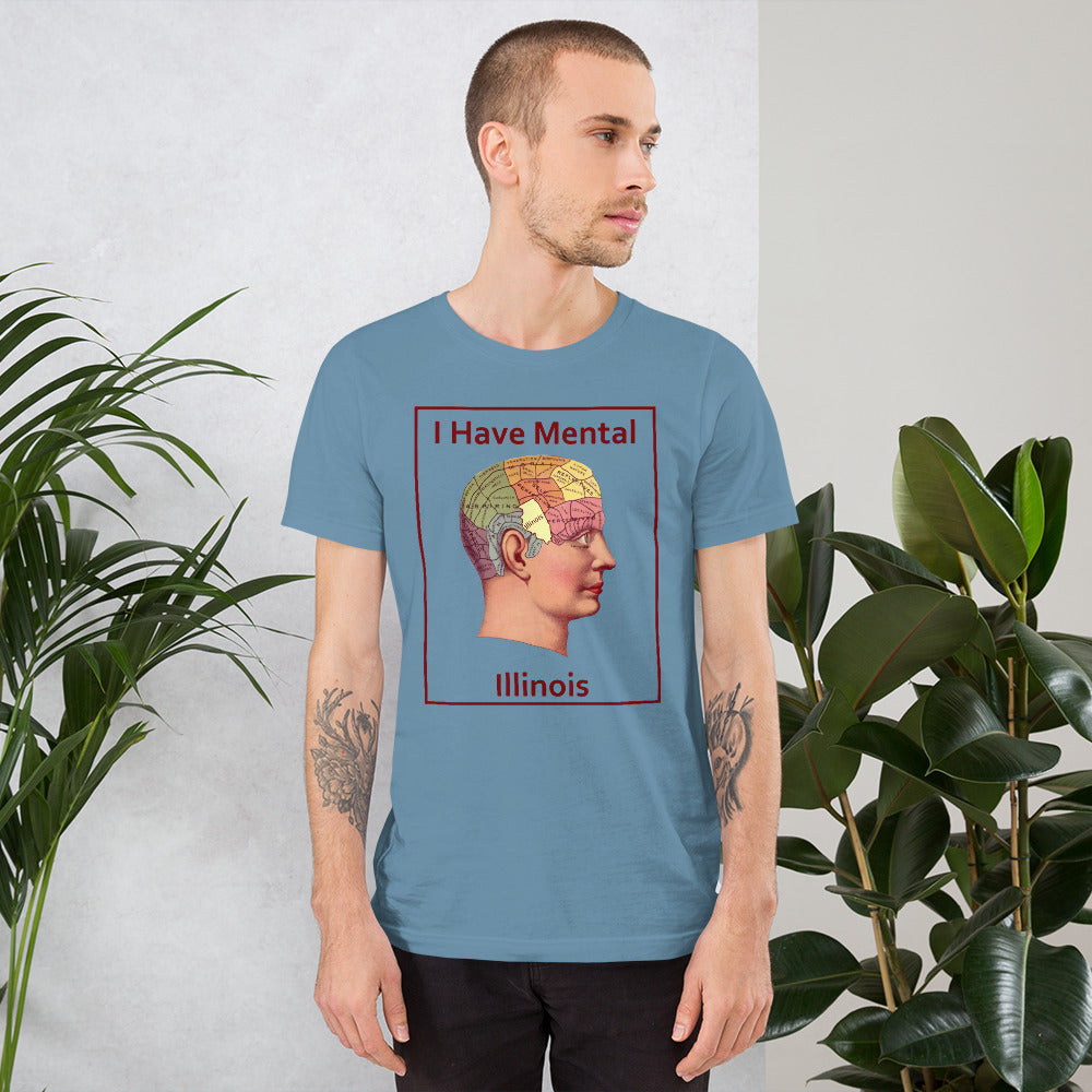 I Have Mental Illinois Phrenology Head Unisex Adult Shirt