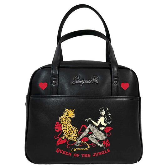 SOURPUSS QUEEN OF THE JUNGLE BOWLER Purse