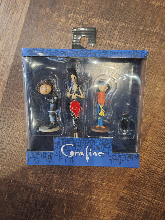 Coraline NECA 4 Pack Figurines Wybie Other Mother The Cat