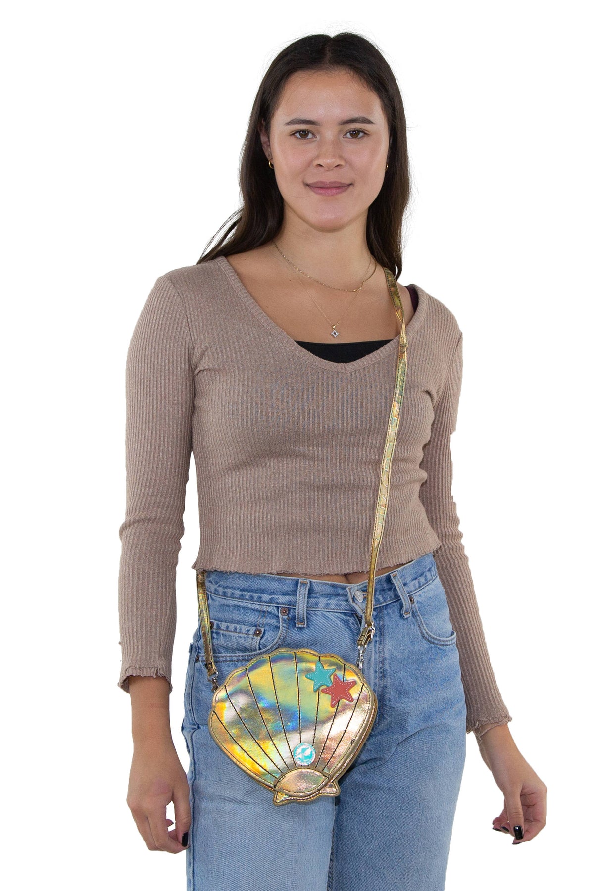Signare Bag Shells Seashell Shoulder Crossbody Bag – Hidden Gems Novelty