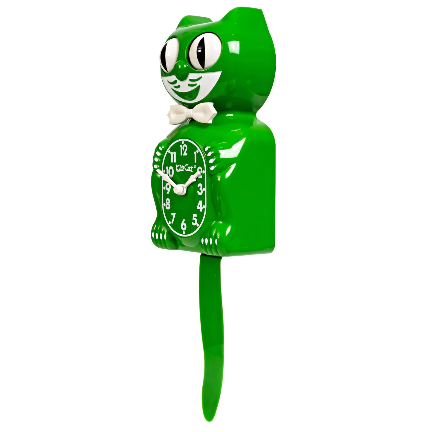 Classic Green Kit Cat Klock