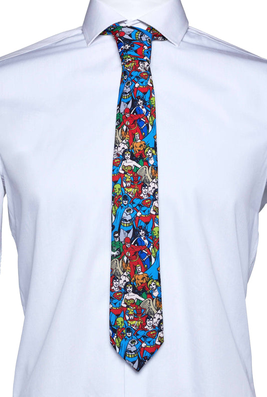 DC Comics™ Tie - Justice League: Miscellaneous / 100% Polyester / One Size