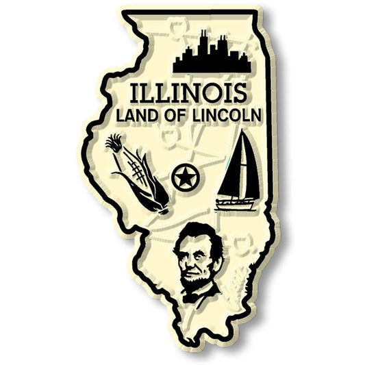 Illinois - IL Small State Magnet