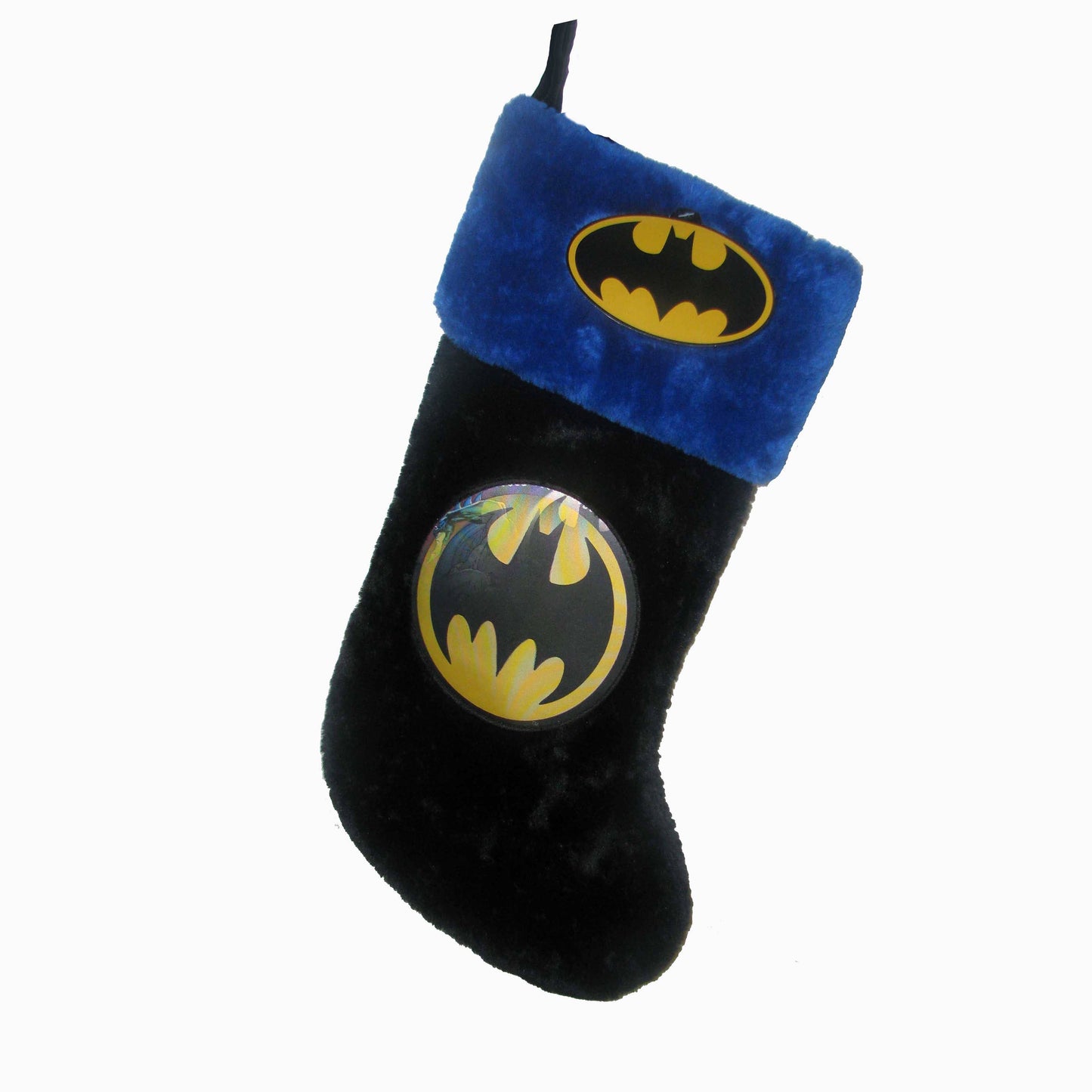 19 inch Batman Logo Applique Stocking