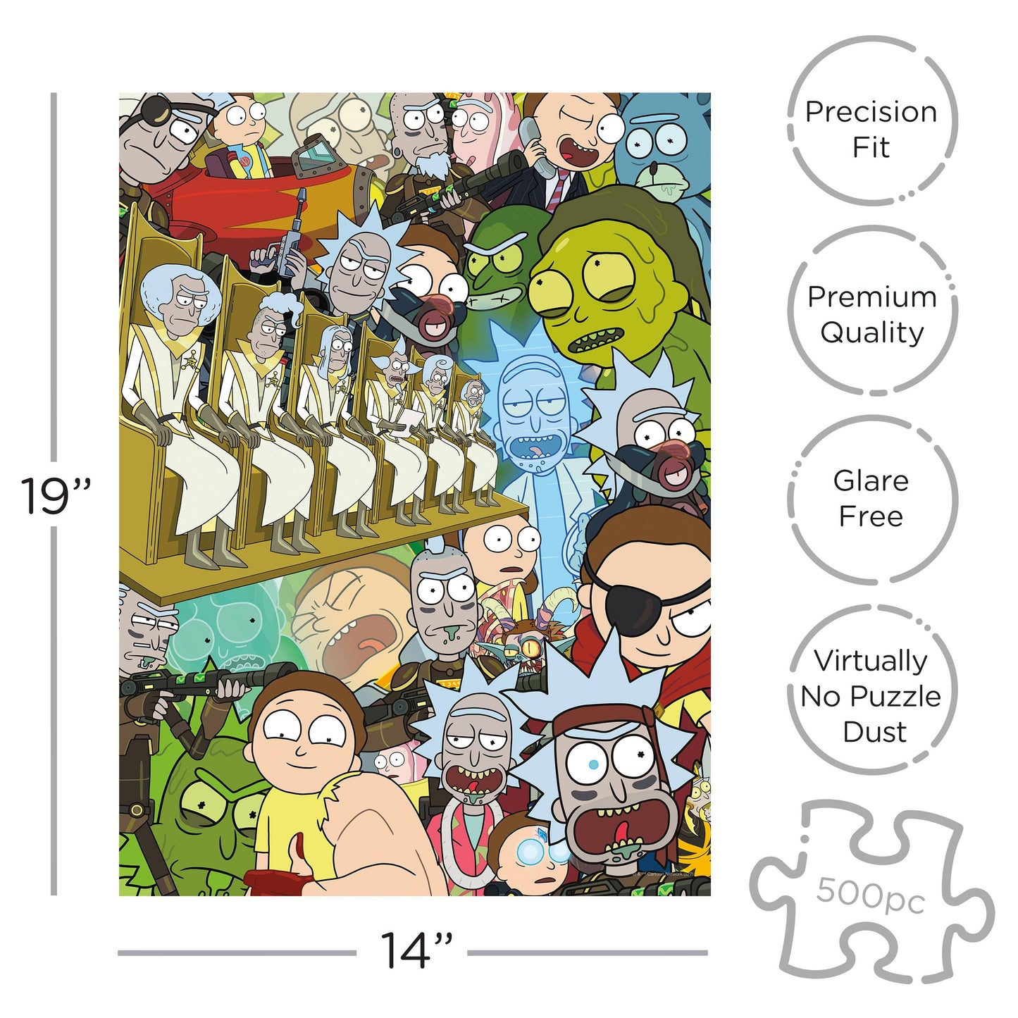 Ricks & Morty 500 Piece Jigsaw Puzzle