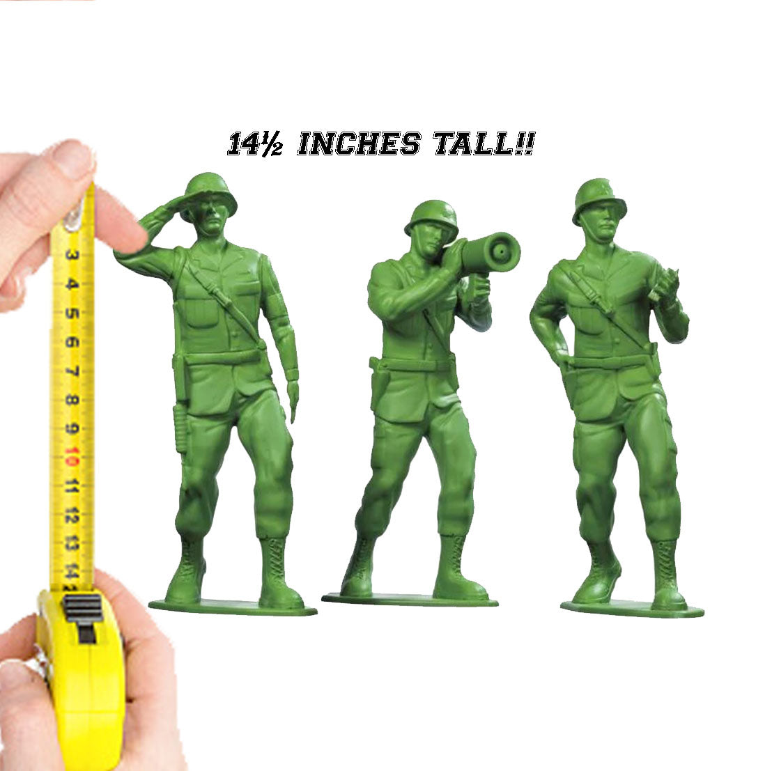 Epic Army Man "Salute" 14.5" Toy Figure, Large Toy Soldiers 🪖📏
