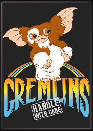Gremlins Gizmo Handle w Care Magnet 2.5" x 3.5"