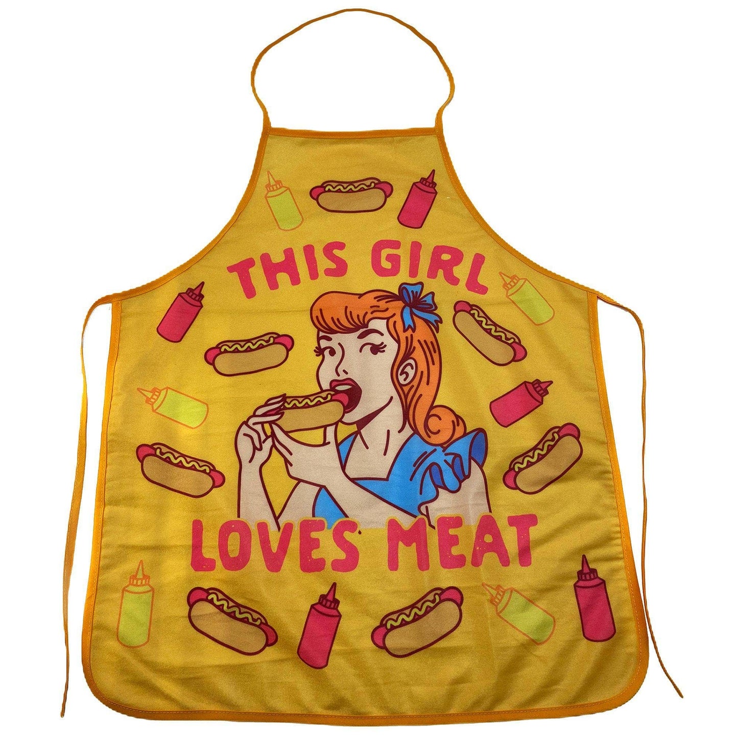 This Girl Loves Meat Apron Hilarious Novelty Gift Idea