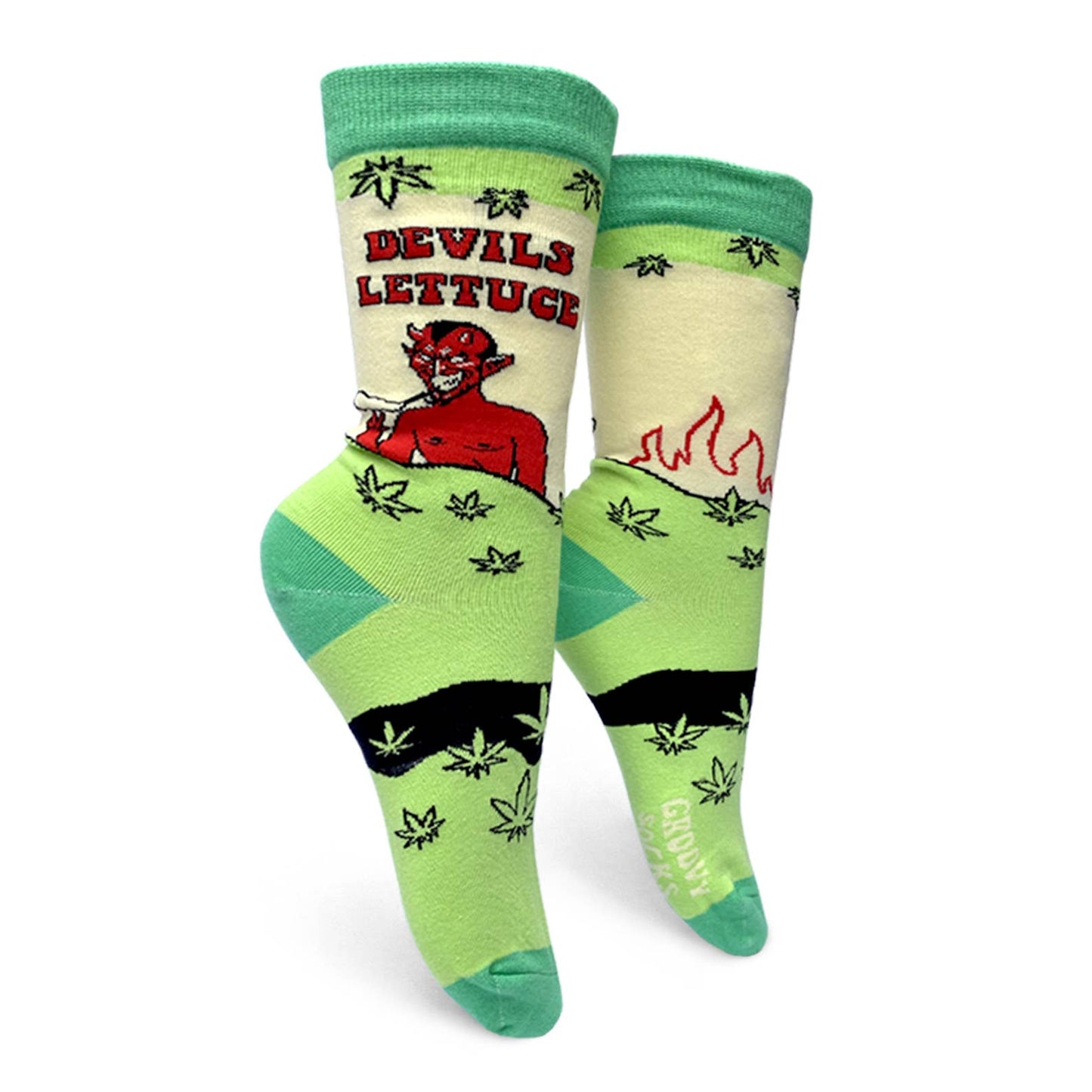 Devils Lettuce Womens Crew Socks