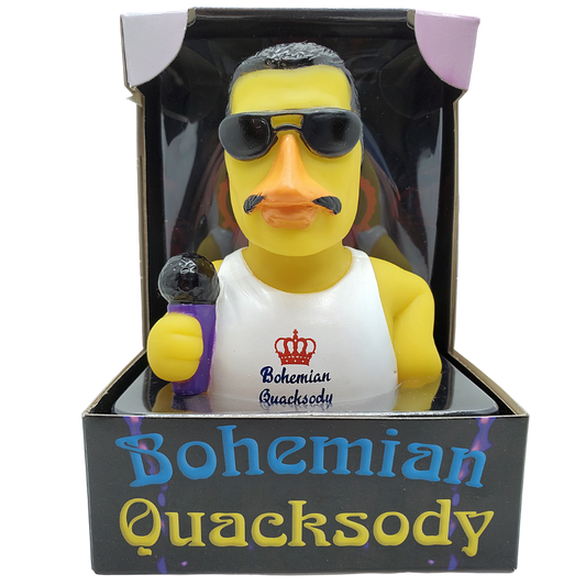 Freddy Mercury Queen Parody Bohemian Quacksody Rubber Duck
