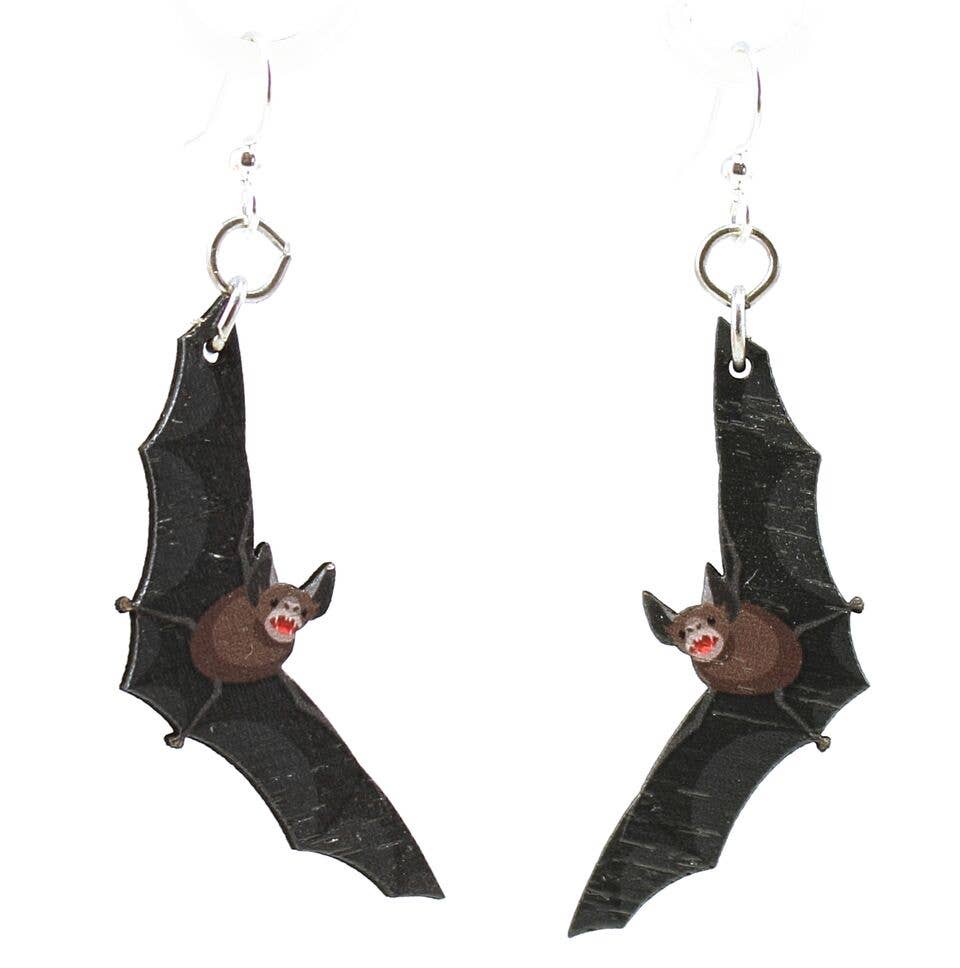 Spooky Bat Earrings - supermanstuff.com